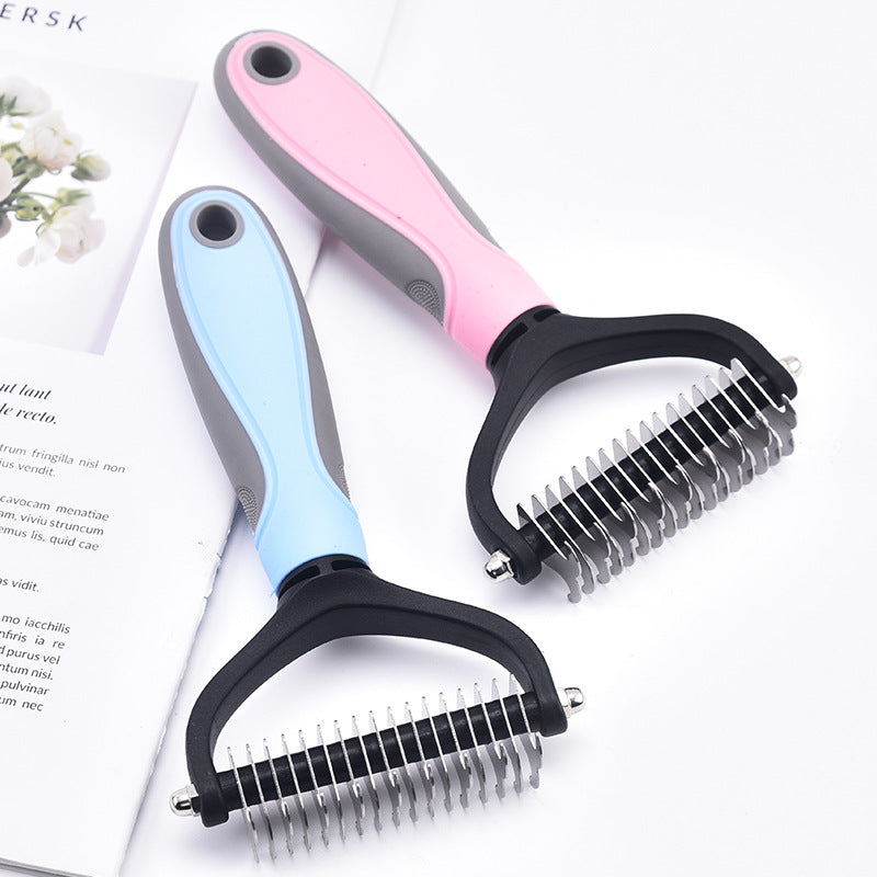 Double-Sided Stainless Steel Pet Grooming Comb
