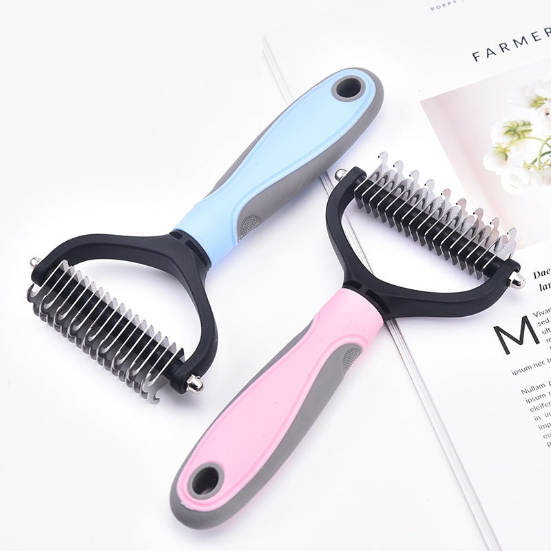 Double-Sided Stainless Steel Pet Grooming Comb