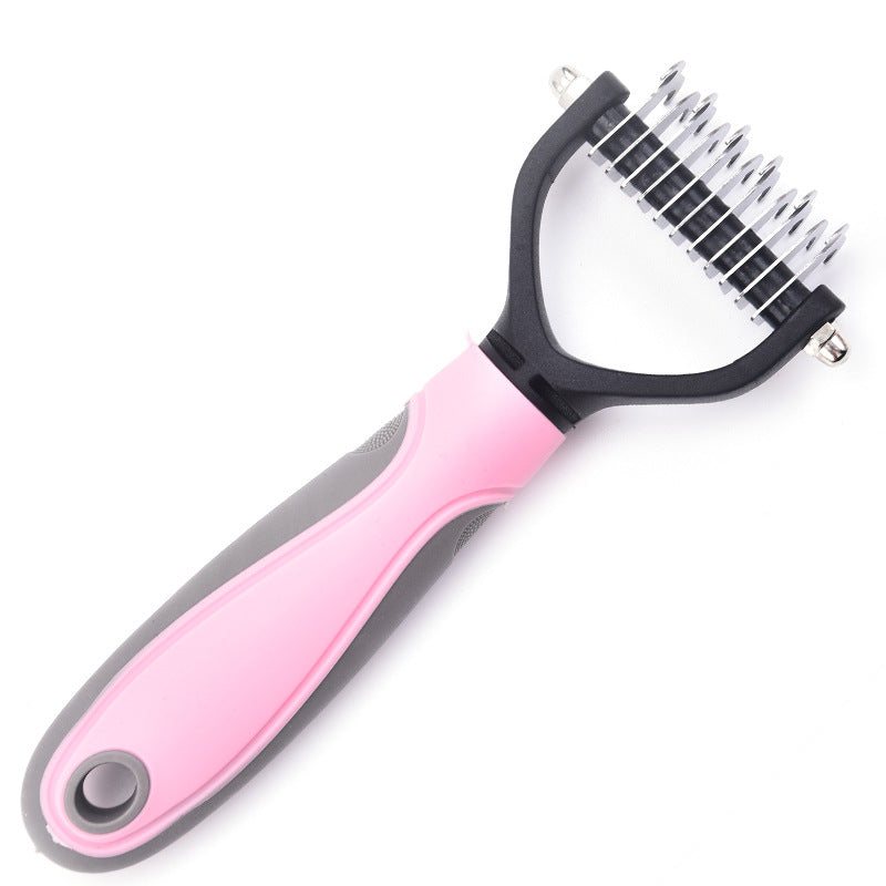 Double-Sided Stainless Steel Pet Grooming Comb