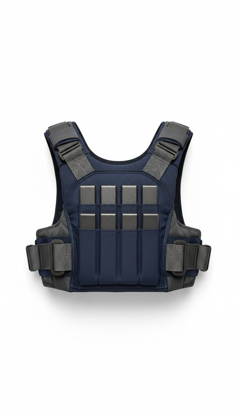 Adjustable weighted training vest